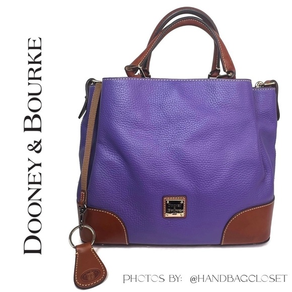 Dooney & Bourke DB Amerhyst Purple Leather Breanna Bag Rare